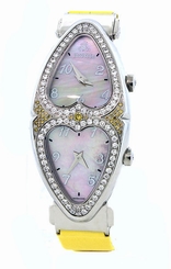 Jacob & Co. Yellow Heart to Heart 2 Time Zone 1.48ct Diamond Women's Watch
