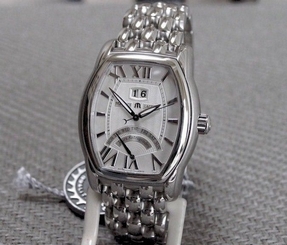 MAURICE LACROIX MASTERPIECE JOURS RETROGRADE TONNEAU WRISTWATCH MP6119-SS002-13