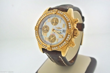 Breitling Windrider Chrono Cockpit 18kt Yellow Gold Men's Watch K13368