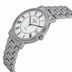 New! Longines Presence Automatic White Dial Stainless Steel Mens Watch L48214116
