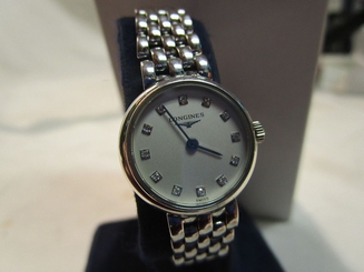 Women's LONGINES PRESTIGE MINI WATCH L6.107.6 18KT WHITE GOLD diamond dial