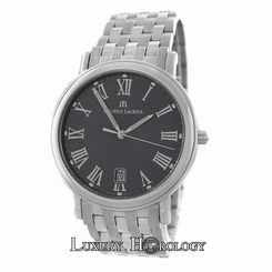  Maurice Lacroix Les Classiques LC1017-SS002-210 Steel Date Quartz 38MM Watch