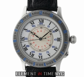 Longines Lindbergh Steel 38mm White Enamel Dial 75th Anniversary L2.601.4.11.2