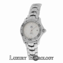 Mint Ladies Tag Heuer Link WJ1313 Stainless Steel Date MOP Quartz 26MM Watch