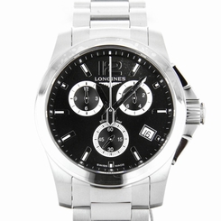 Longines Conquest 41mm chronograph black - L3.660.4.56.6