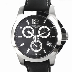 Longines Conquest Chronograph 41mm black - L3.660.4.56.3