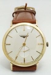 Authentic LONGINES 14k Yellow Gold Wind up Slim '50s Dress Watch *FREE SHIPPING