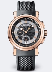 Mint Men's Breguet Marine 5827BR Chrono 18K Rose Gold Date Automatic Watch