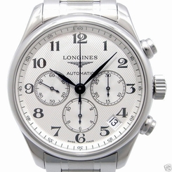 Auth LONGINES Master Collection Chronograph L2.693.4 SS Automatic Men's watch