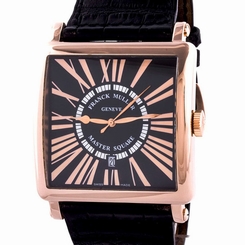 Authentic Men's Franck Muller Master Square King Gold 6000 K SC DT Watch
