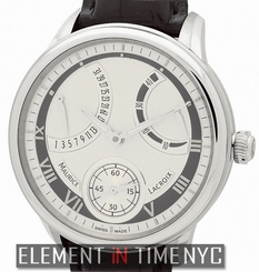 Maurice Lacroix Masterpiece Calendrier Retrograde 46mm Silver Dial MP7268 NIB