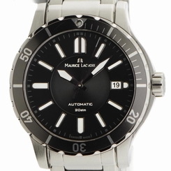 Maurice Lacroix Miros Diver Black Dial Ref MI6028-SS042-330 Watch