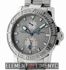 Ulysse Nardin Maxi Marine Diver Chronometer Steel 43mm Grey Dial 263-33-7/91