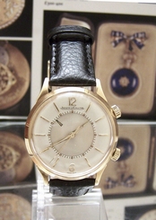 SUPER C1960 VINTAGE SOLID 18K GOLD JAEGER LECOULTRE MEMOVOX ALARM WATCH SERVICED