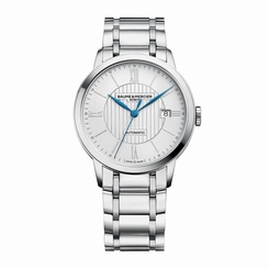 Baume and Mercier Classima Silver Dial Stainless Steel Strap Mens Watch MOA10215
