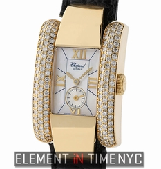 Chopard La Strada 18k Yellow Gold Diamond Case Mother Of Pearl Dial 23mm 41/6823