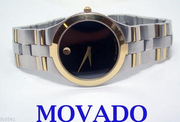 Two Tone S/Steel MOVADO Museum Mens watch 81 G2 1899 * MINT Condition