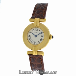Ladies Must de Cartier Colisee 590002 Vermeil Gold Plated Silver Quartz Watch