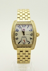 Michele Mini Urban MW02A01 116 Diamond Stainless Steel Gold Plated Ladies Watch