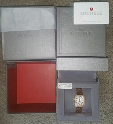 Michele Mini Urban MW02A01 White Dial Diamond Bezel Swiss Watch MW02A01B5001