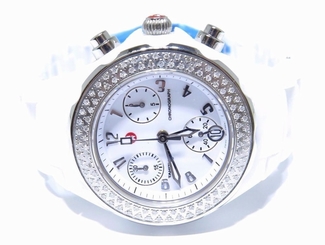 Michele Ceramic Tahitian Watch W/ White Dial & .46ct Diamond Bezel MWW12A000001  99945371863