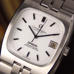 Authentic Omega Constellation Date Chronometer Certified Automatic Mens Watch
