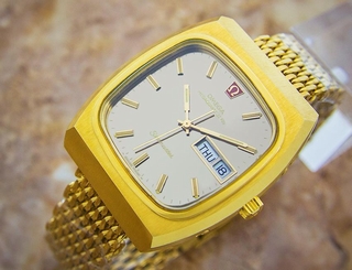 Large Omega Seamaster Mega Quartz 32KHz Precision Swiss Men's Watch Wow! B1EB119