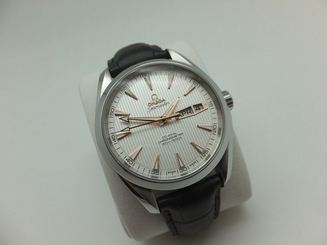 OMEGA SEAMASTER AQUA TERRA ANNUAL CALENDAR 43 MM WATCH (PAPER & UNDER WARRANTY)