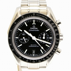 Authentic Omega Speedmaster Moonwatch Wrist Watch Co-Axial Men Chronograph Black