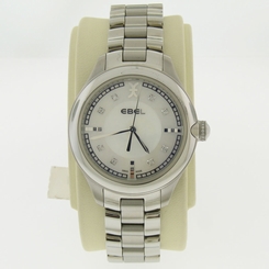 $3,400 NEW Ebel ONDE Large Ladies Watch w/ DIamond Dial & Crown VERY STYLISH