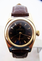 Solid 14k ROLEX Bubble Back Automatic Watch 1940s Ref 3131* EXLNT SERVICED
