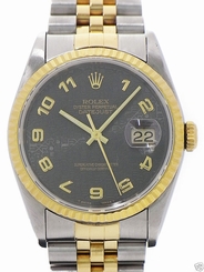 Auth ROLEX Oyster Perpetual Datejust 16233 S  Automatic SS x YG Men's watch