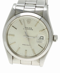 Rolex Vintage Oysterdate Precision Silver Dial Watch - 1980s
