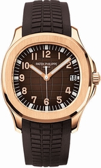 Patek Philippe 5167R Aquanaut Extra Large 18kt Rose Gold Brown Dial 40mm Rubber