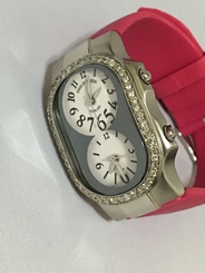 New authentic Philip Stein Women's Pink quartz Diamond watch.