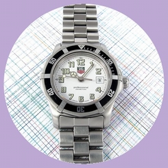 TAG Heuer Women's Professional Sports 2000 White Dial WM1311, No Scratches