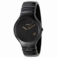 Rado Men's Rado True Swiss Quartz Black Ceramic Watch - R27653172
