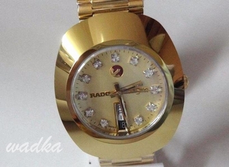 VINTAGE GENTS GOLDEN RADO DIASTAR DAY-DATE SWISS MEN'S WRIST WATCH