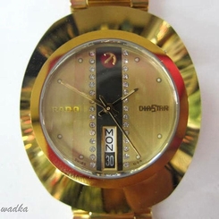 Fake AAA  Rare Gents GoldenOriginal Vintage Rado Dlastar Day-Date SwissMen'S Wrist Watch4 Watch