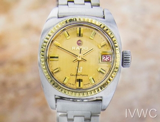 Rado Golden Horse Date Vintage Rare Swiss Lady Automatic Watch 1960s Nr68