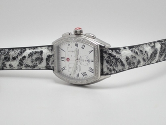 MICHELE MW19A01A1001 WOMENS RELEVE DIAMOND BEZEL WATCH
