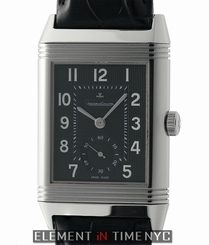 Jaeger-LeCoultre Grande Reverso 976 Steel 30mm Black Dial 373.84.70 NOS