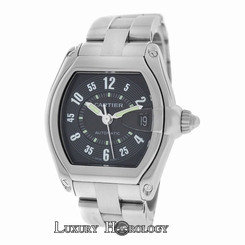Mint Mens Unisex Cartier Roadster 2510 Stainless Steel Date Automatic 38MM Watch