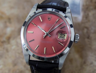 Rolex Oyster 1500 Swiss Made Automatic Watch With Original Peach Dial c 1964 QR1