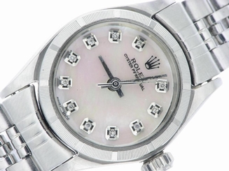 ROLEX LADIES DATEJUST WATCH STAINLESS STEEL DIAMOND AUTOMATIC ROLEX  OYSTER LADY