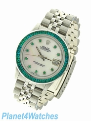 Rolex Datejust Women's Diamond Stainless Steel Automatic Lady Watch Midsize 31mm