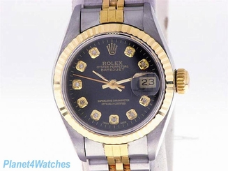 ROLEX LADIES DATEJUST WATCH STAINLESS STEEL & YELLOW GOLD DIAMONDS ROLEX OYSTER