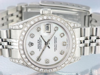  Rolex Datejust Ladies Stainless Steel Diamond Watch Automatic Rolex Womens Watch