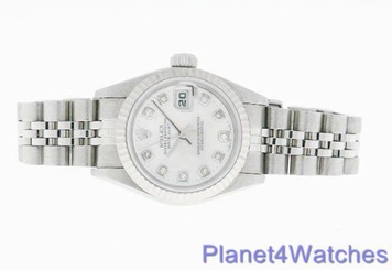 ROLEX LADIES DATEJUST WATCH STAINLESS STEEL DIAMOND AUTOMATIC ROLEX  OYSTER LADY