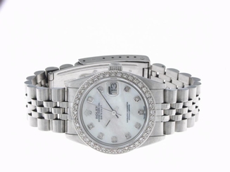 Rolex Datejust Women's Diamond Stainless Steel Automatic Lady Watch Midsize 31mm